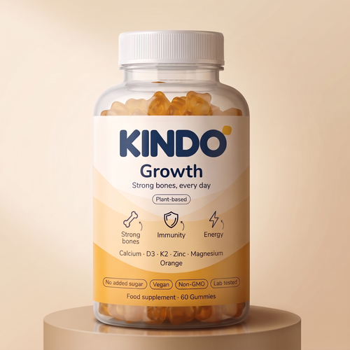 KINDO Growth — 60 orange gummies